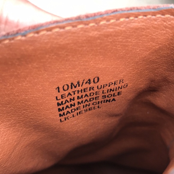 ☀️ Lucky Brand Liesell Orange Red Leather suede heeled Booties - Picture 2 of 16